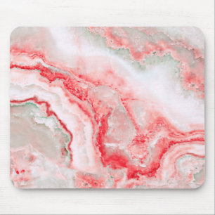 Mousepad Rosa Blush Luxury Gemstone Agate Marble