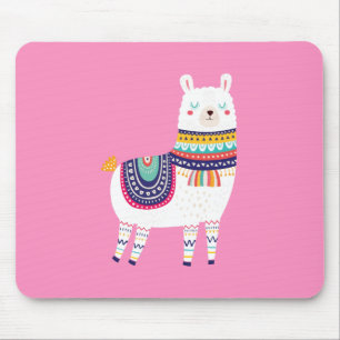 Mousepad Rosa bonito do lama