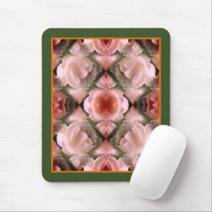 Mousepad Rosa Branca, Abstrato, Arte Inclinada