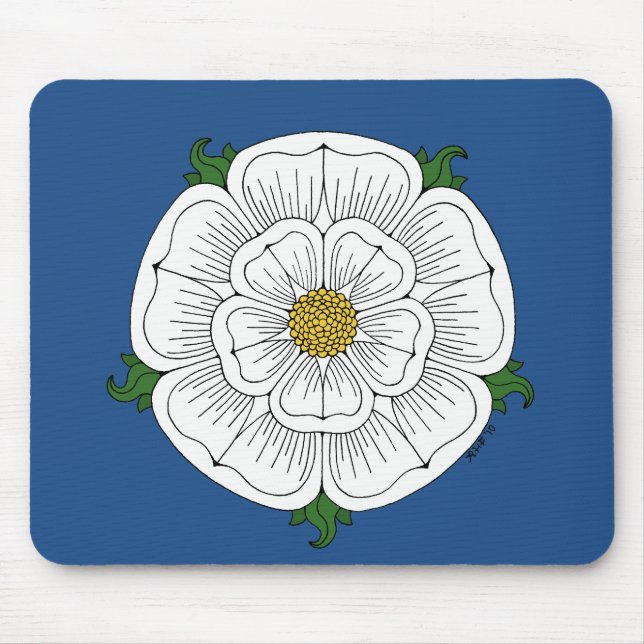 Mousepad Rosa Branca de York (Frente)