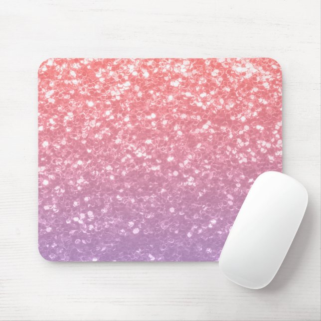 Mousepad Rosa cor-de-rosa lavanda roxa brilha (Com mouse)