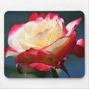 Mousepad "Rosa de chá híbrido do prazer dobro"