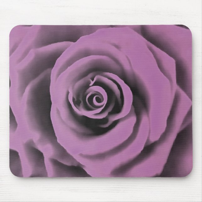 Mousepad Rosa de Lavanda Grande Escuro Artístico (Frente)