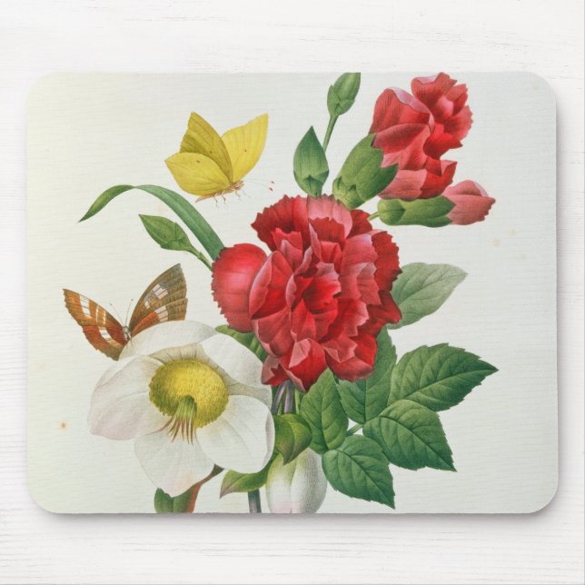 Mousepad Rosa de Natal, Helleborus niger (Frente)