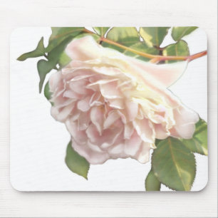 Mousepad Rosa de pêssego azul
