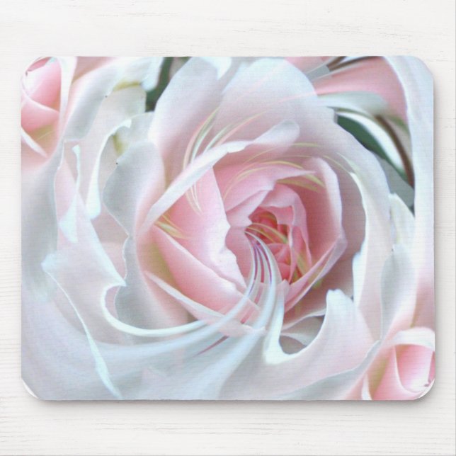 Mousepad Rosa delicioso em mármore (Frente)