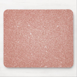 Mousepad Rosa Dourado - Brilhante rosa brilhante e cintilaç