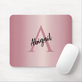 Mousepad Rosa Dourado Personalizado