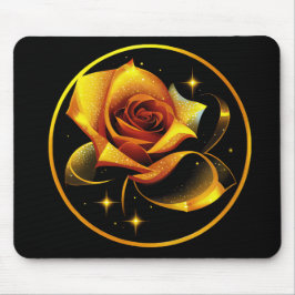 Mousepad Rosa Dourado Solteiro