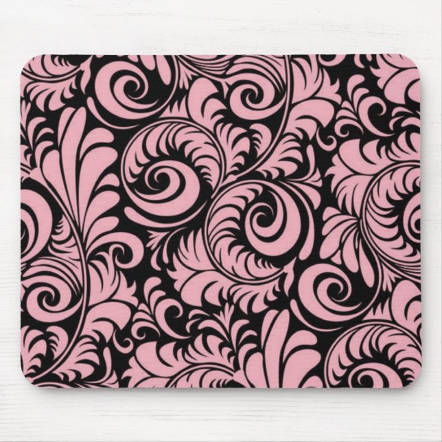 Mousepad Rosa e Preto (Frente)