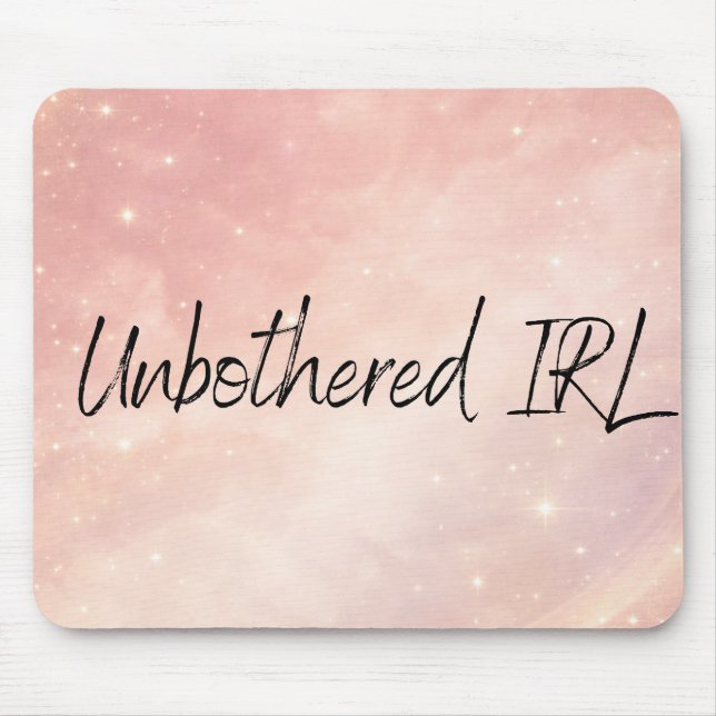 Mousepad Rosa empoeirada e arte de IA de leite de lua (Frente)