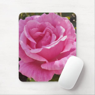 Mousepad Rosa floral de chá rosa cor-de-rosa