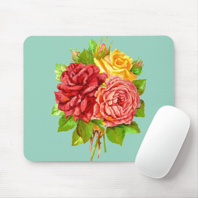 Mousepad rosa linda (Com mouse)