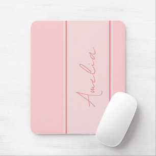Mousepad Rosa Personalizado Moderno
