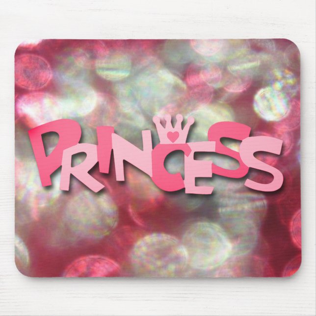 Mousepad Rosa Princesa Bokeh Fashion (Frente)
