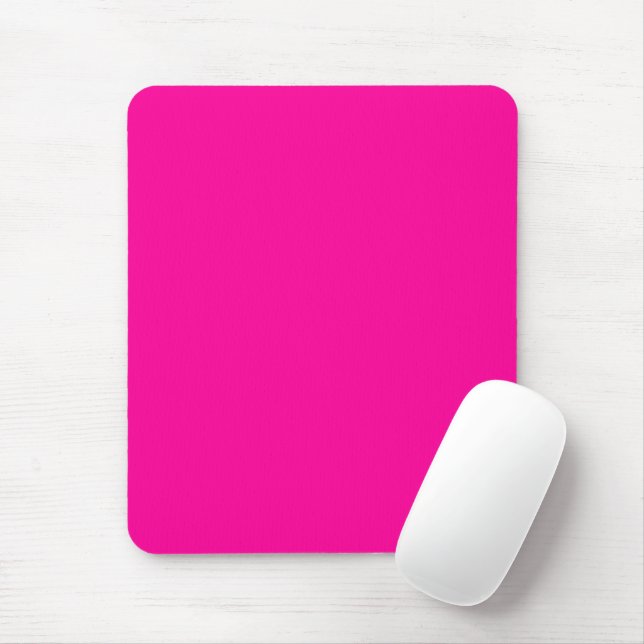 Mousepad Rosa Quente Sólido (Com mouse)