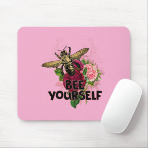Mousepad Rosa radiante e a Abelha Gentil, Abelde-se