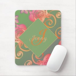 Mousepad Rosa romântico