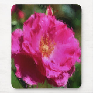 Mousepad Rosa Rosa Rosa Rosa Rosa Cor Rosa Desenhando Arte