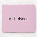 Mousepad Rosa Simples O nome personalizado da hashtag Chefe<br><div class="desc">Este simples 'mousepad' hashtag com uma hashtag editável e fundo rosa permite que as pessoas saibam que não és uma namorada, és o Chefe. Um presente engraçado para alguém que está no comando. Você pode mudar a hashtag para dizer outra coisa, ou colocar o nome da pessoa nesse espaço.</div>