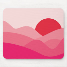 Mousepad Rosa Sol Minimalista