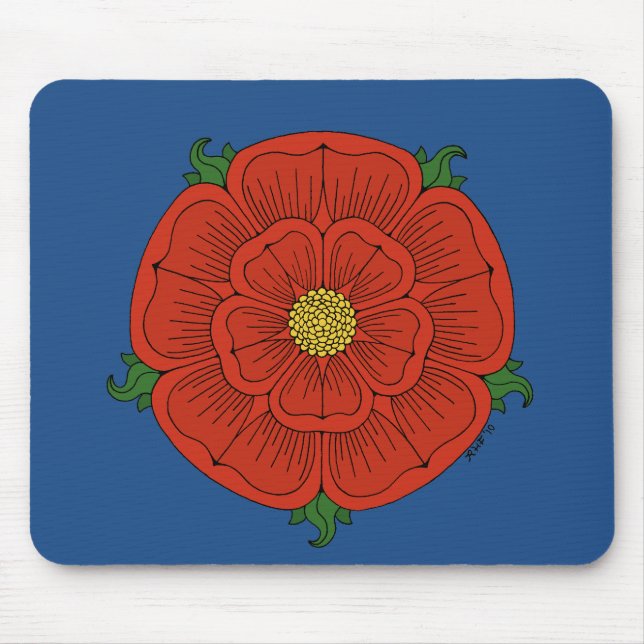 Mousepad Rosa vermelha de Lancaster (Frente)