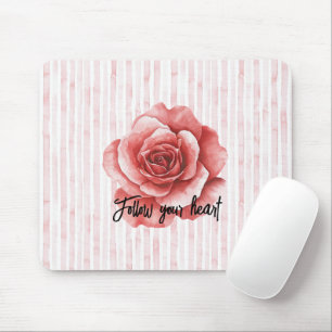 Mousepad Rosa vermelha - Listras Rosa