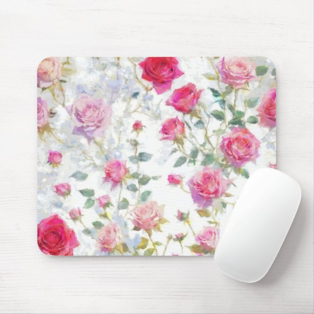 Mousepad Rosas (Com mouse)