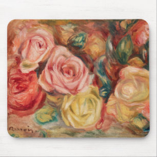 Mousepad Rosas (1912) apresentada por Pierre-Auguste Renoir