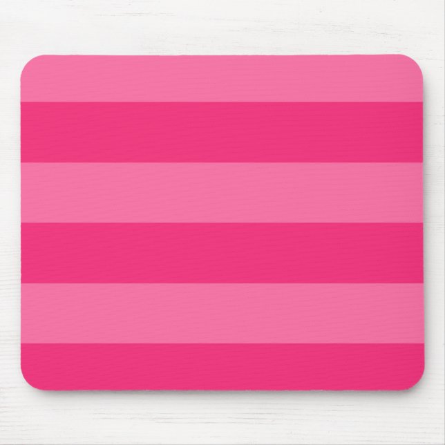 Mousepad Rosas claro e tiras rosadas a quente (Frente)