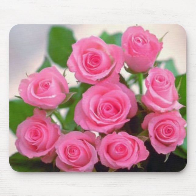 Mousepad Rosas cor-de-rosa (Frente)