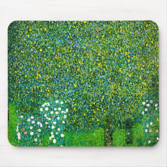 Mousepad Rosas de Gustavo Klimt sob a árvore de pera (Frente)