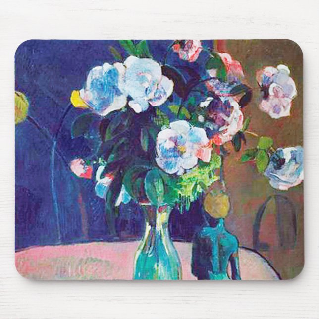 Mousepad Rosas e Estatueta, Gauguin (Frente)