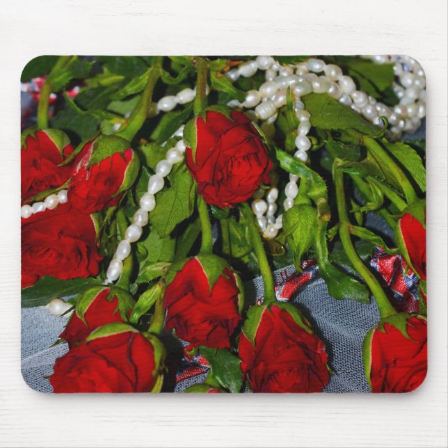 Mousepad Rosas e pérolas (Frente)