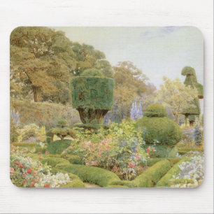 Mousepad Rosas e Pinks por Elgood, Jardim Inglês Antigo