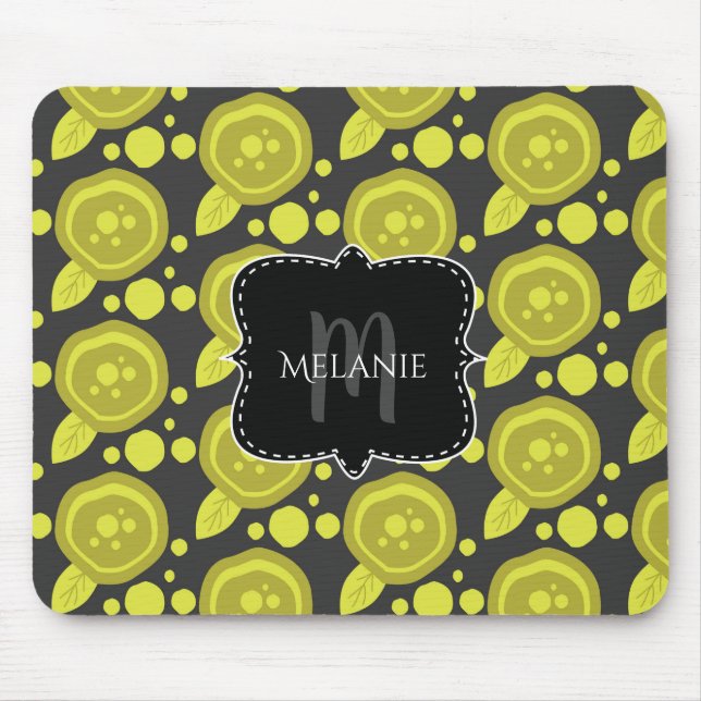 Mousepad Rosas Florais para Bolinhas de Pad de Mouse Person (Frente)