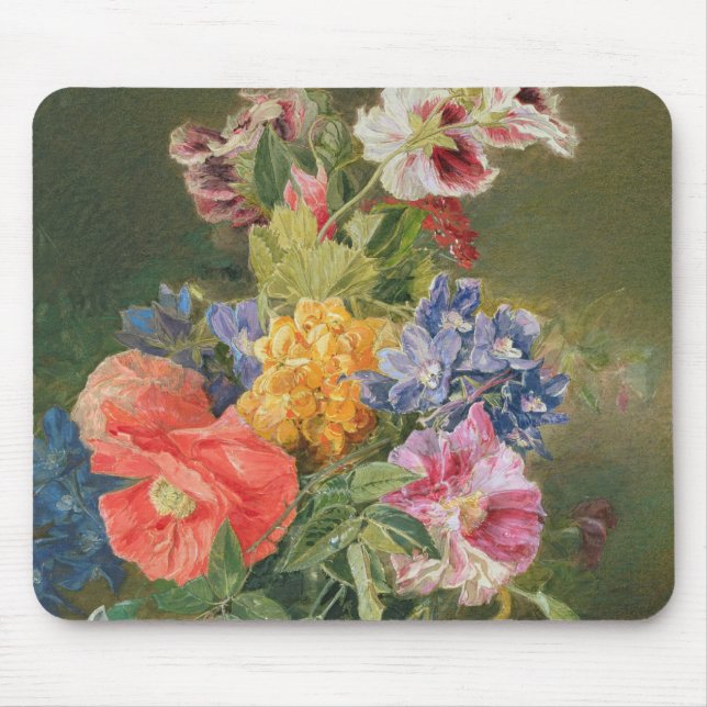Mousepad Rosas, papoila e Pelargonia (Frente)