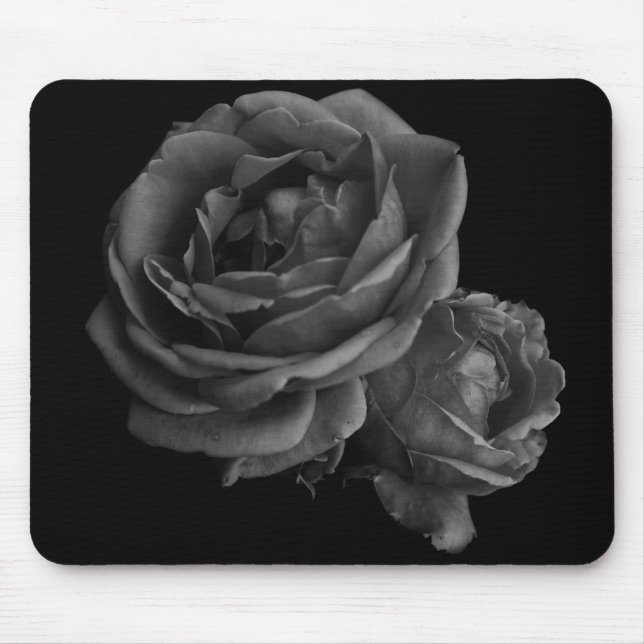 Mousepad Rosas Pretas Góticas (Frente)