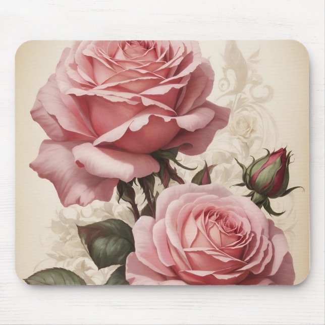 Mousepad "Rosas rosa" (Frente)