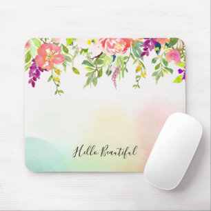 Mousepad Rosas Rosa Tie Dye Floral