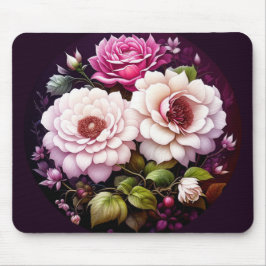 Mousepad Rosas Rosa Watercolor Floral
