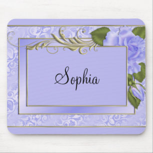 Mousepad Rosas roxas