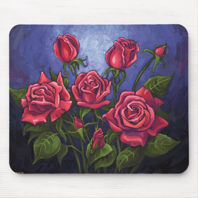 Mousepad Rosas vermelhas (Frente)