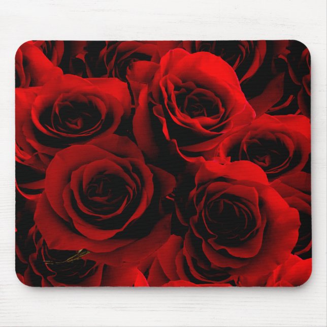 Mousepad Rosas vermelhas Escuras para você (Frente)