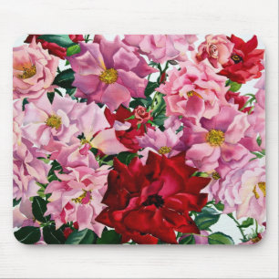 Mousepad Rosas vermelhos e cor-de-rosa 2008