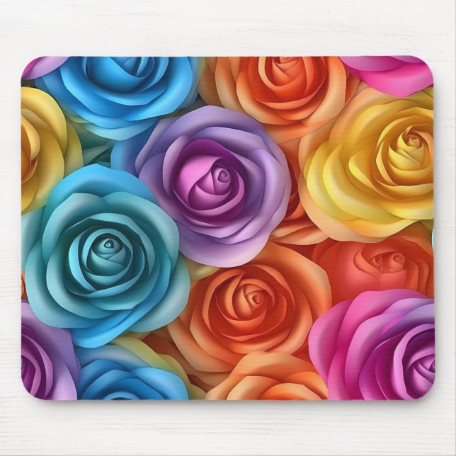 Mousepad Rosas vibrantes (Frente)