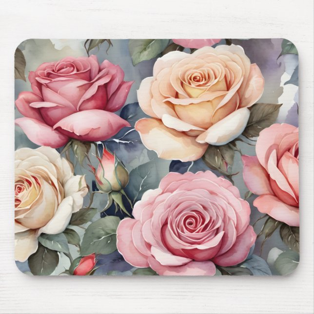 Mousepad Rosas vintage (Frente)
