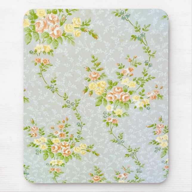 Mousepad Rosas Vitorianos e Pad do Mouse (Frente)