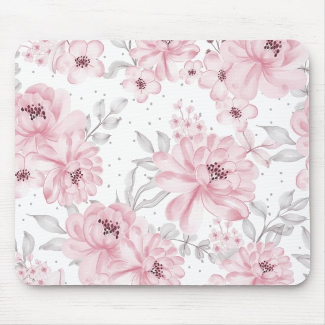 Mousepad Rose flower pattern (Frente)