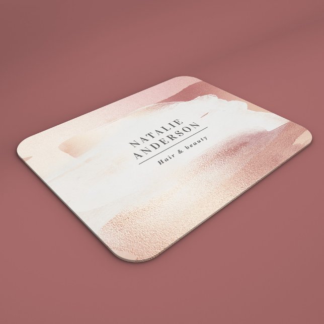 Mousepad Rose Gold Blush Modern Feminine Small Business (Criador carregado)